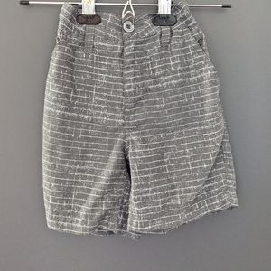 Machine brand grey striped board shorts